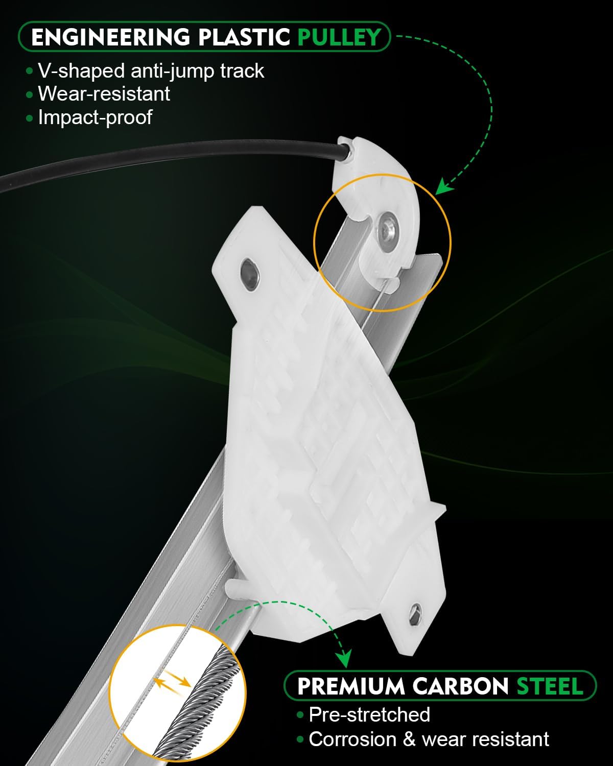 Front Right Side Power Window Regulator with Motor for:-Hyundai Sonata 1999 2000 2001 2002 2003 2004 2005 for:-Kia Optima 2002-2006, Magentis 2005-2006 with 2 Pin OE# 741-101 82404-38010