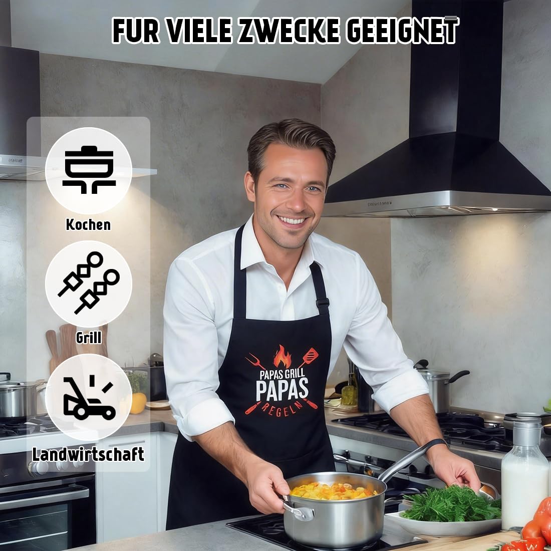 Fartuch do grillowania - fartuch kucharski zabawny - prezenty