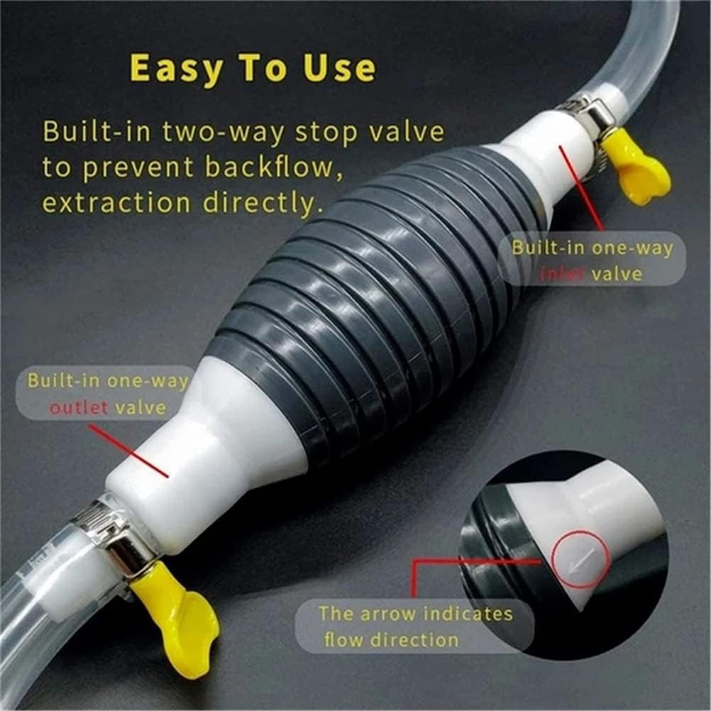 Liquid Transfer Siphon Pump, Multifunction Oil and Water Sucker for Automotive and Home Use