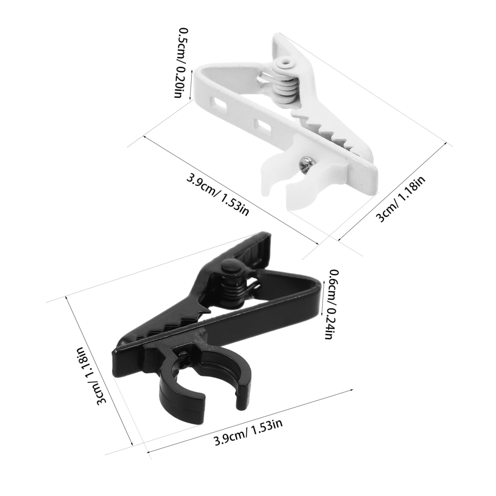 CORHAD 1 Set Lavalier Mic Clips Lightweight Mic Holder Clamp for Secure Mounting for Recording Streaming Public Speaking Compatible with Various Lavalier Microphones