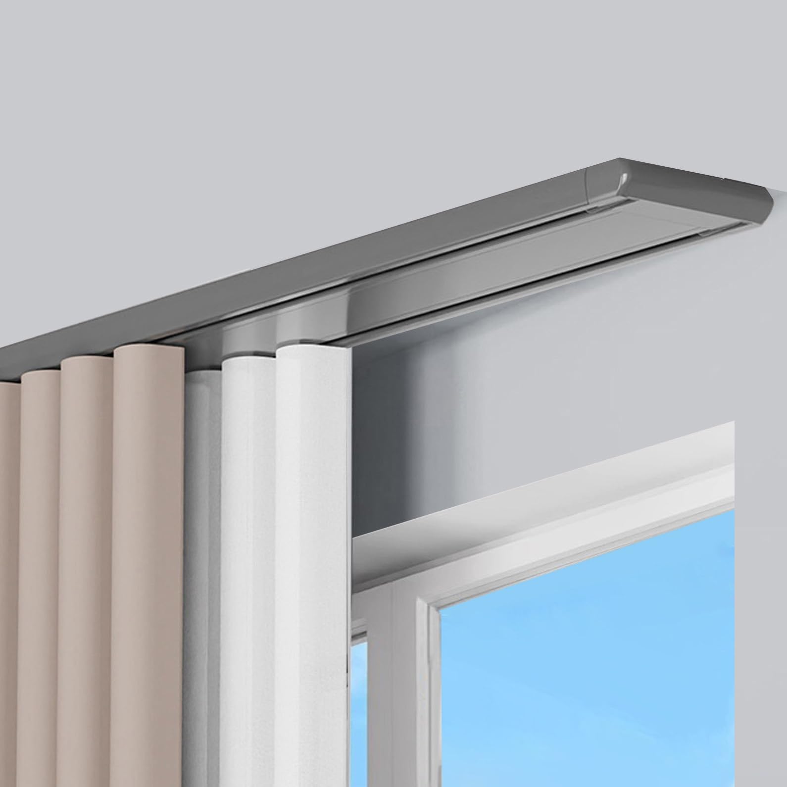 Support de plafond double rangée 2,8m blanc pour sublimer la décoration de la maison