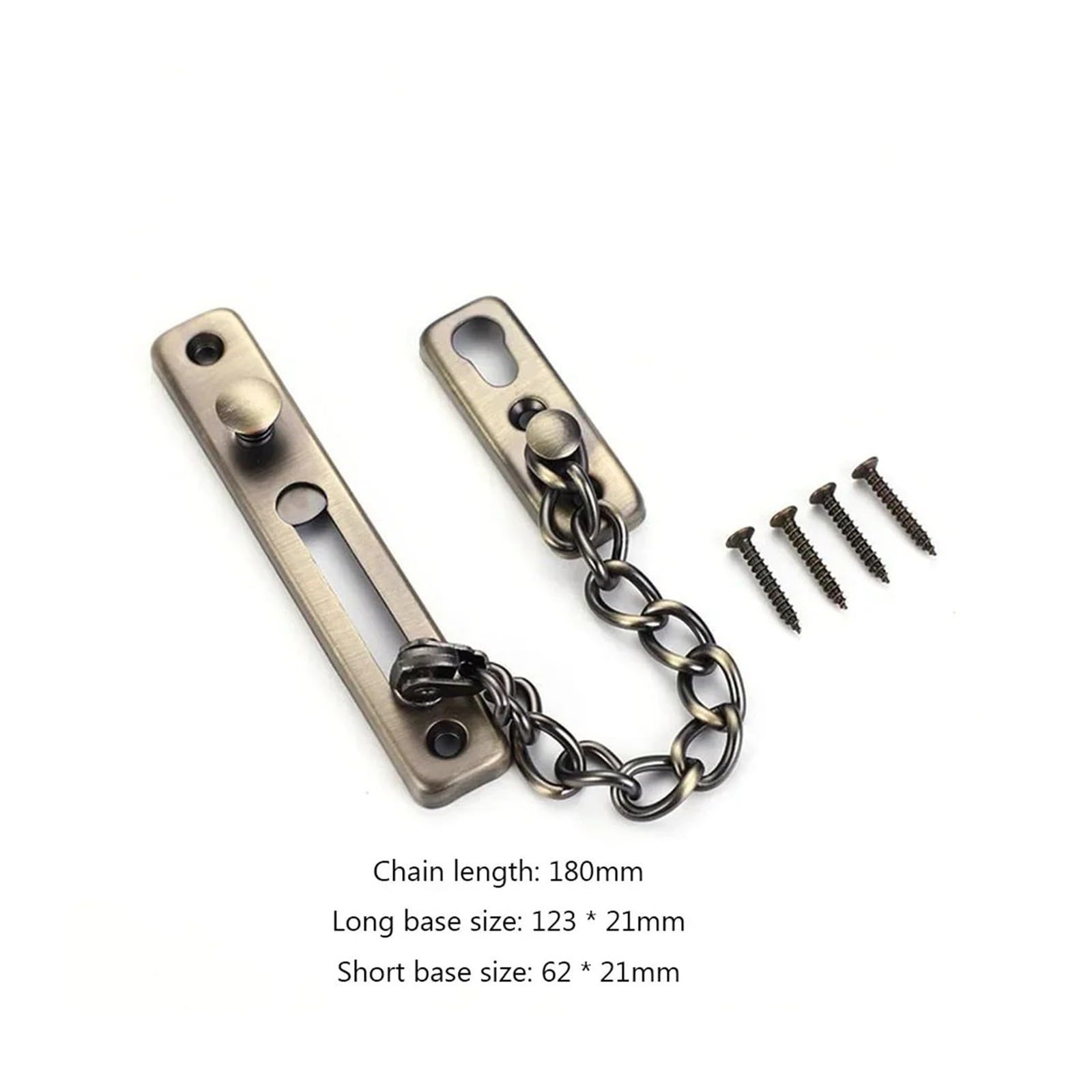 Chaîne de porte avec boulon verrouillage, boucle for la maison, garde-hôtel(Door Lock Khaki)