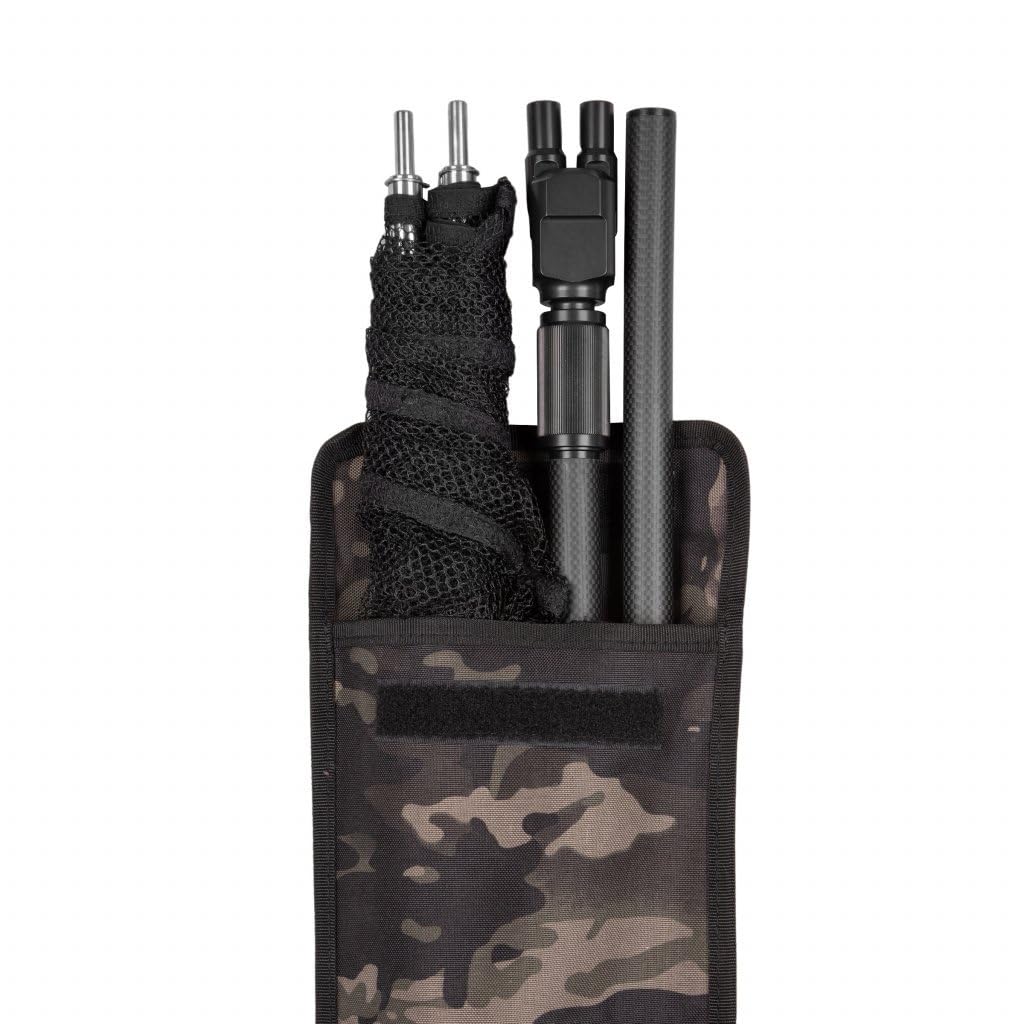 Épuisette CARP PREMIUM 105 cm / 42", 2 m de longueur de la barre, sélection du réseau caoutchouté/polyester, sélection de poignée nature/carbone, épuisette, accessoires de pêche, avec sac