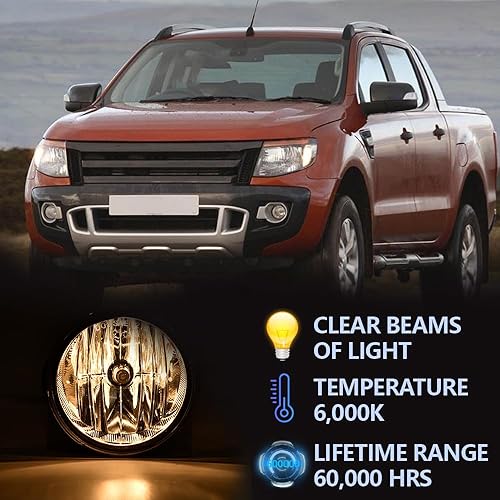 Miniatura 3 de Luces antiniebla de parachoques compatibles con Ford Expedition 2007-2014 y Ranger 2008-2011 de repuesto de lámparas de conducción con bombillas H10