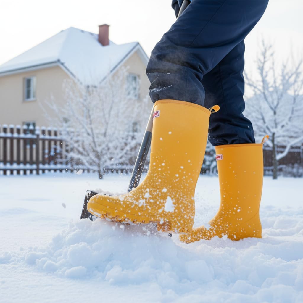 SUREWAY Women's Rubber Rain Boots, 8-Inch Matte Waterproof PVC Rubber Gardening Shoes, Comfortable & Lightweight for Outdoor Walking, Easy On/Off - Image 3