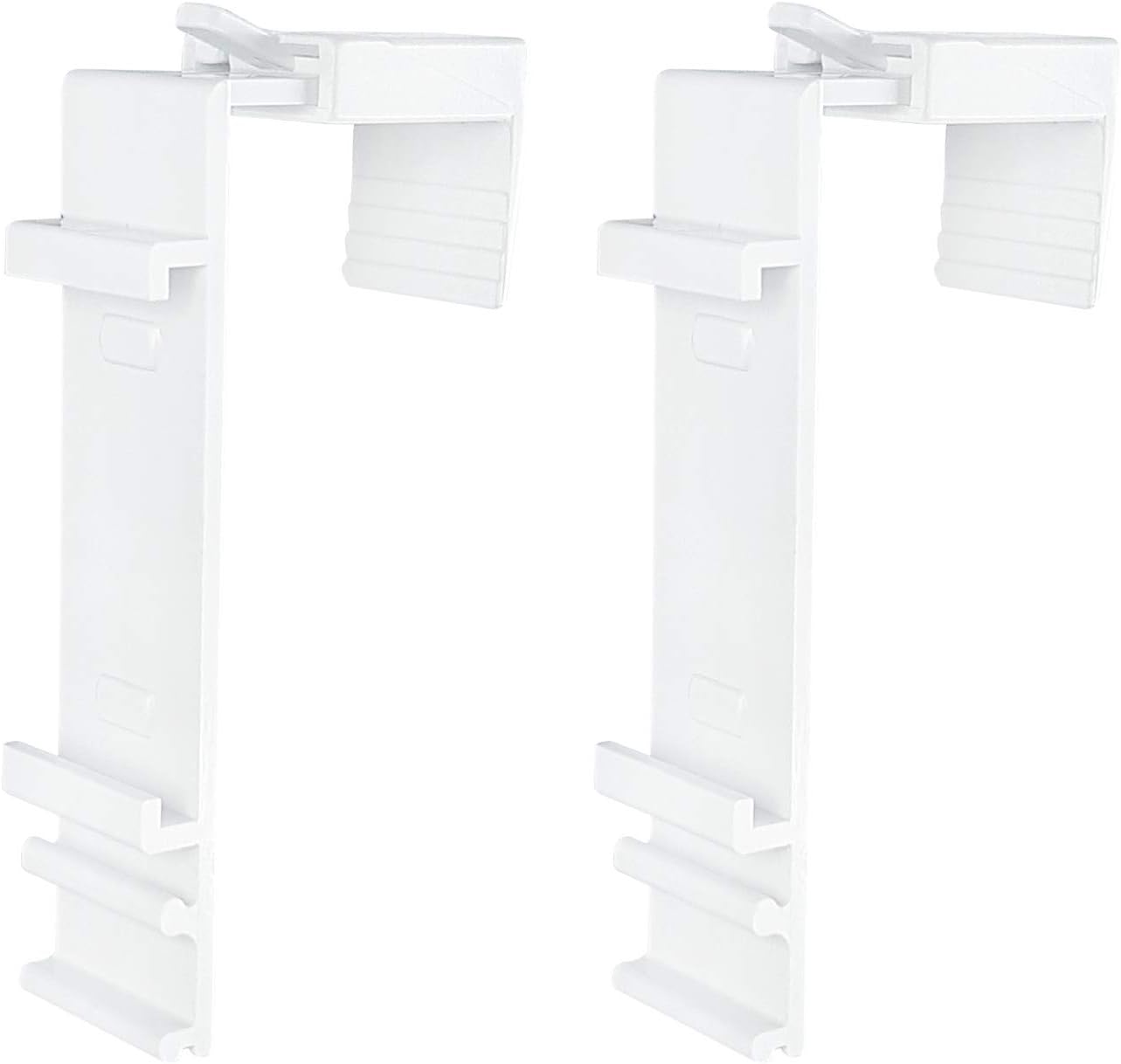 Victoria M. Klemmfix Soporte Estor Doble (fijación sin perforar) - Estor Duo Klemmfix, Hoja de Ventana 15 - 23 mm, Set 2 Piezas, Blanco