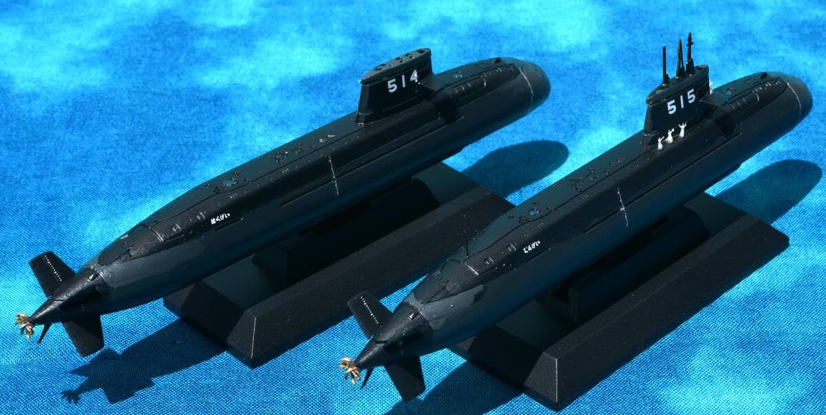 Amazon.co.jp: 雅工房製1/700海上自衛隊潜水艦 じんげい 完成品 : おもちゃ