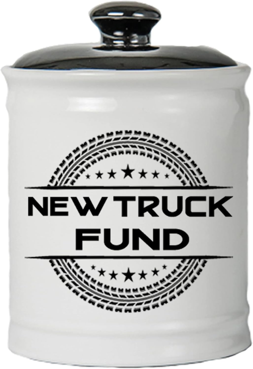 Cottage Creek Jars - New Truck Fund Piggy Bank, 6" Ceramic Truck Savings Bank, Truck Gifts for Men, Dad, Boyfriend, Guys - Truck Accessories for Home & Office Decor