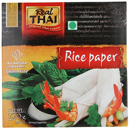 Real Thai Original Thai Cuisine Rice Paper Round 16 Cm, 3.53 Oz ® 100 G