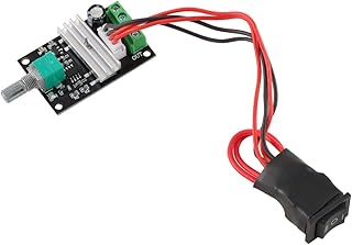 SEWACC DC Motor Controller (PWM) 1203BB 6V 12V 24V 3A 80W Adjustable Reversible Motor Driver Switch