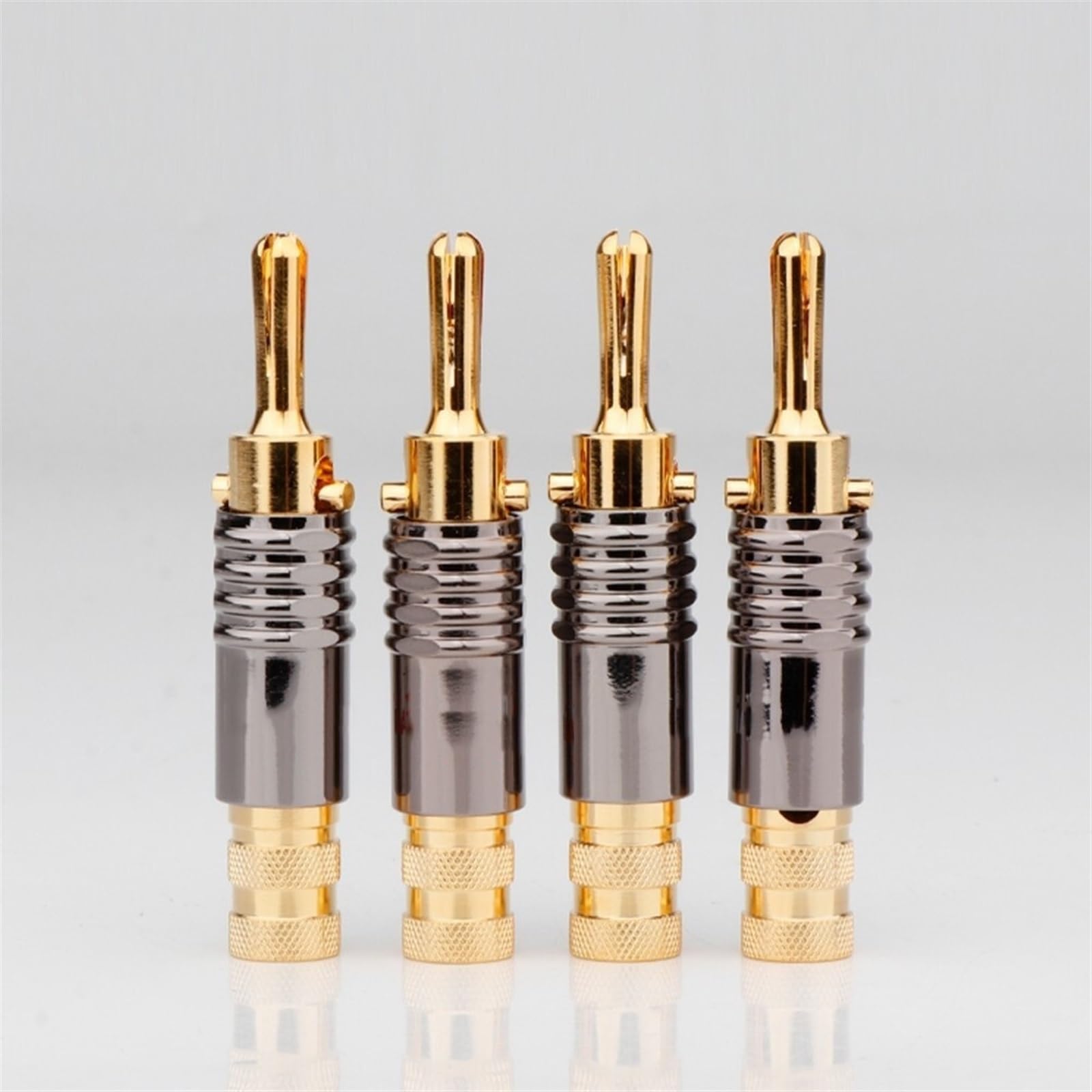 ATOULE Contatti Placcati In Oro Jack A Banana Cavo For Altoparlante Audio Hifi Placcato Oro Spina Maschio