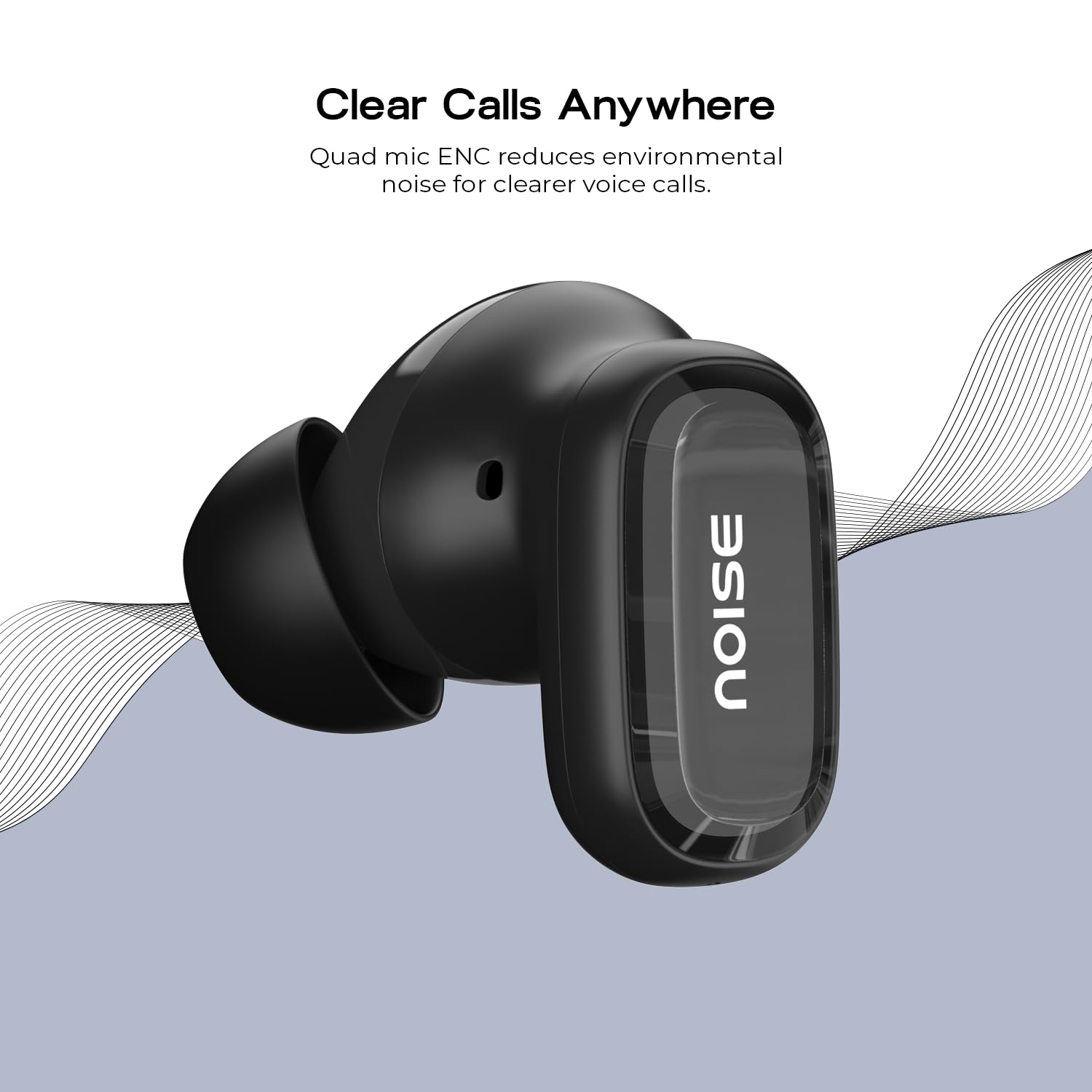 Noise Newly Launched Buds Connect 3 Truly Wireless Earbuds with 40H of Playtime, Quad Mic with ENC, Low Latency, 10mm Driver, BT V5.4(Dusty Rose) — Amazon image 5