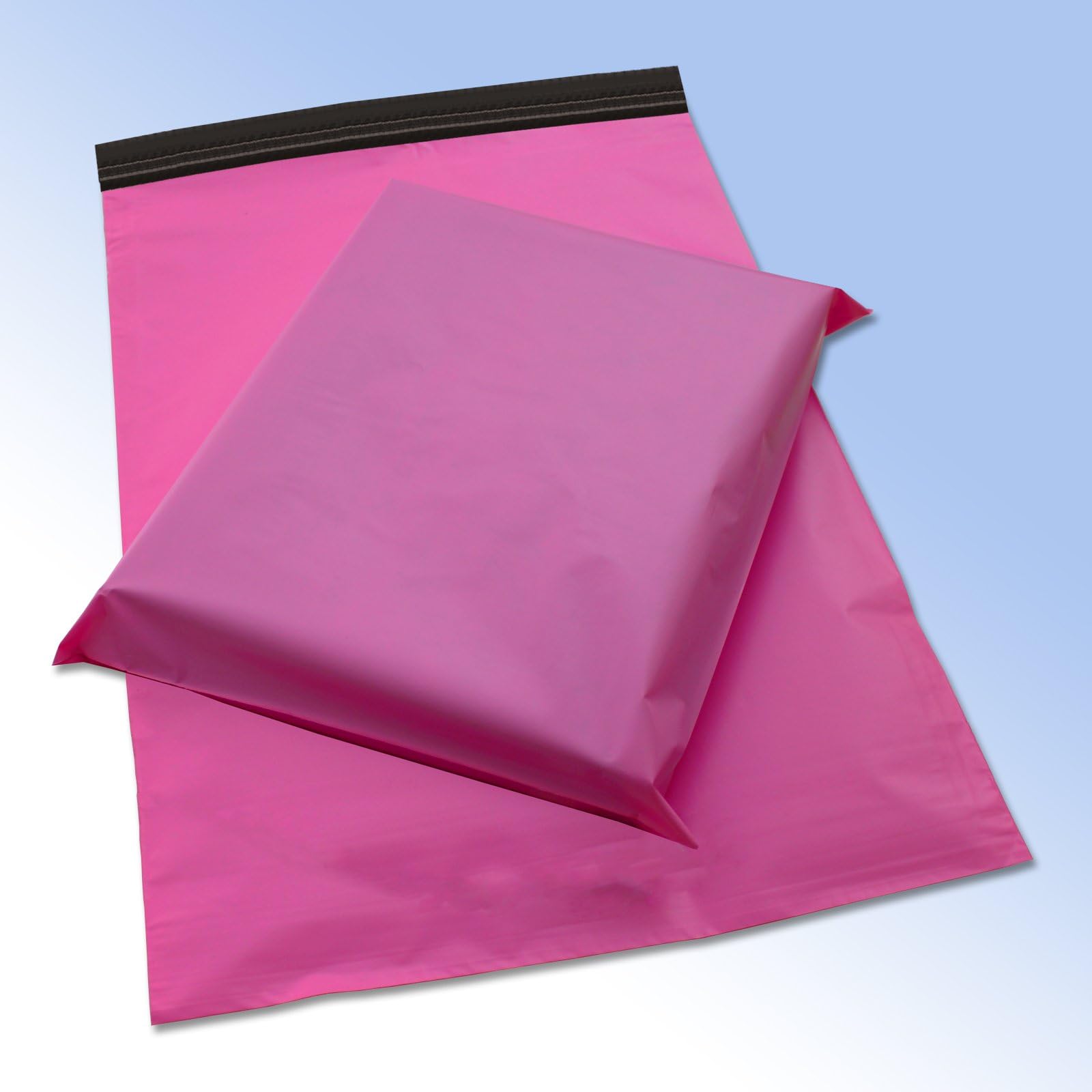 Realpack 100 Pink Plastic Mailing Mail Post Postage Bags 12 x 16