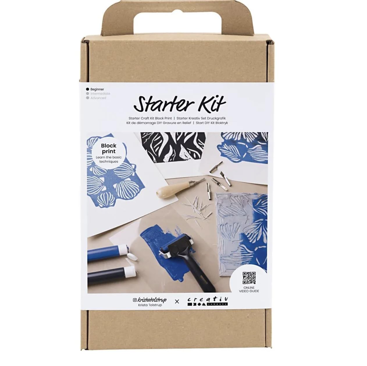 Creativ Starter Craft Kit Block Print, 1 Pack, Mulricolour