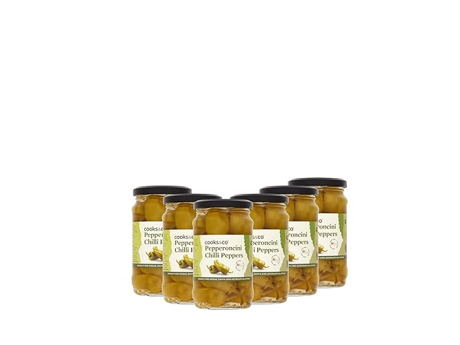 Cooks & Co Green Pepperoncini Peppers 280 g (Pack of 6)