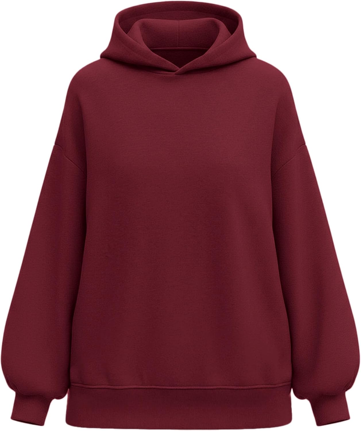 PRETTYGARDEN Hoodies for Women Oversized Pullover Sweatshirts 2025 Ruched Long Sleeve Casual Tops Fall Fashion Y2K Clothes