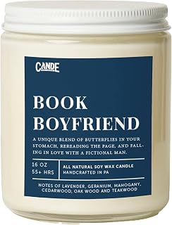 CE Craft Book Themed Scented Candle - Gift for Bibliophiles, Library Scent, Reader's Delight, Bookstore Atmosphere (Book Boyfriend)