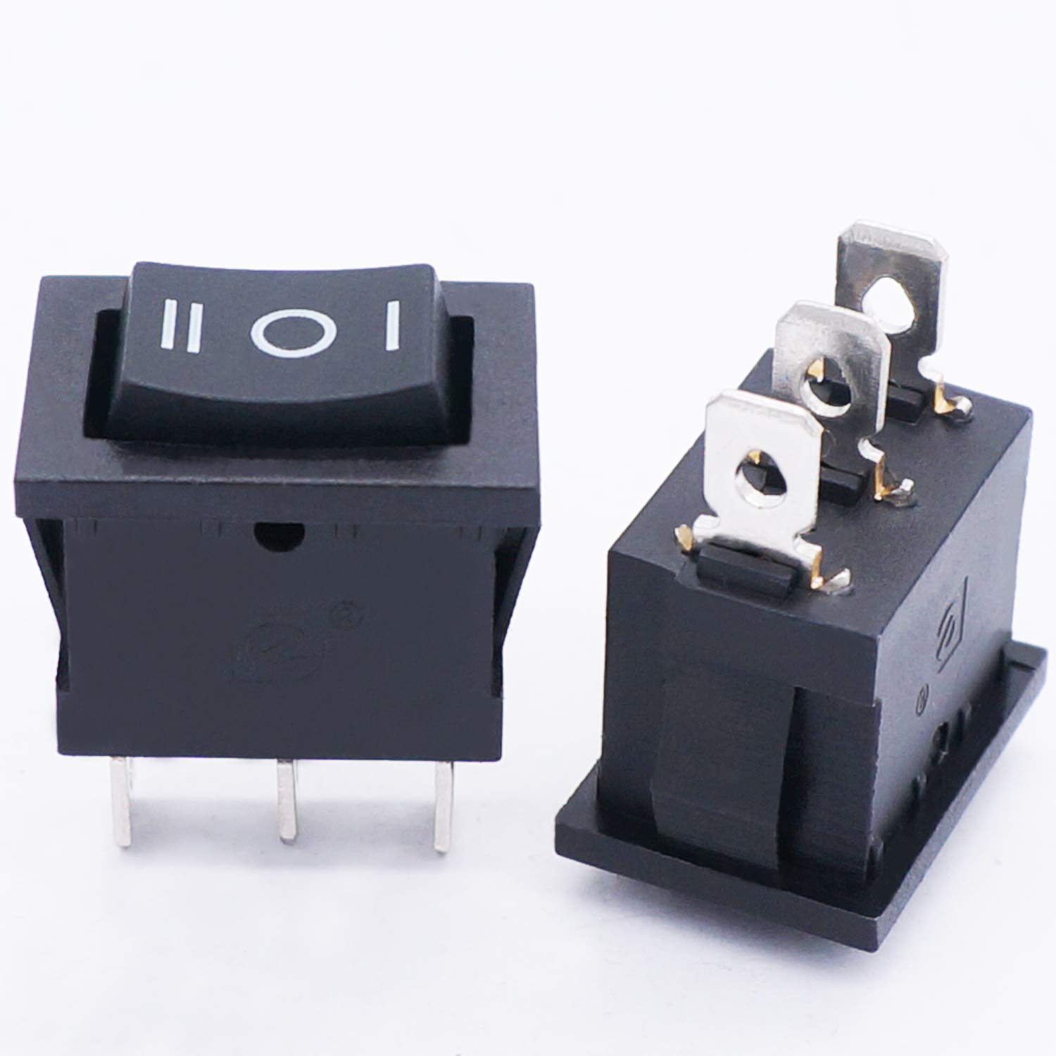 TWTADE / 4Pcs (ON)-Off-(ON) SPDT Square Momentary Rocker