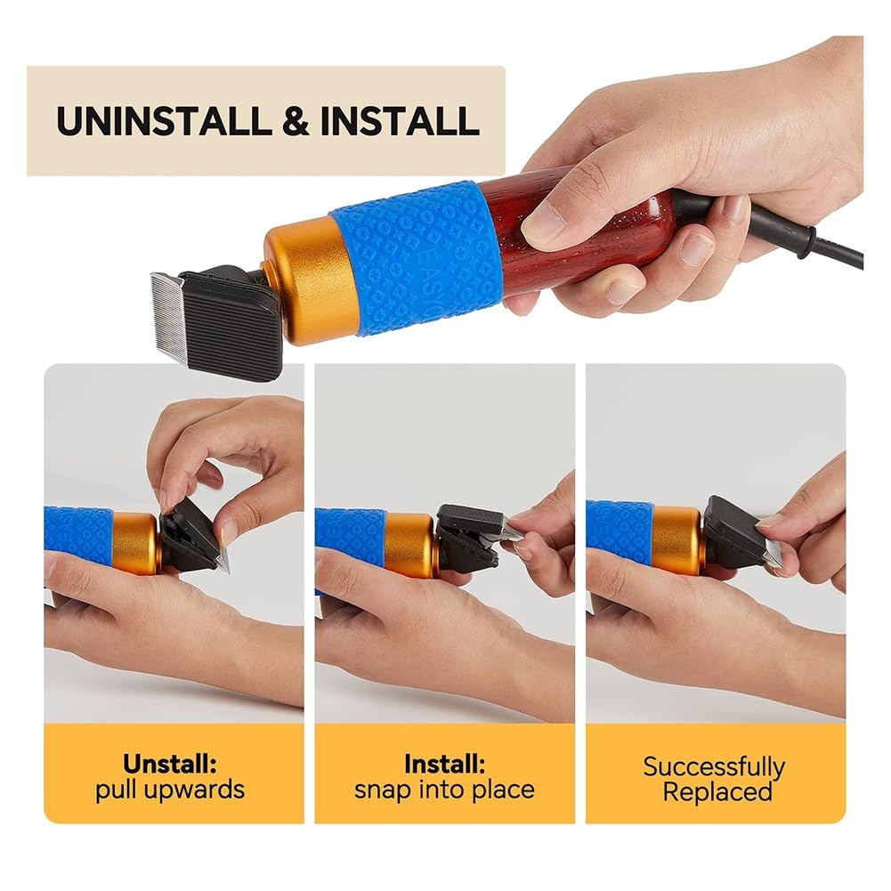 3 Lames de Rechange pour Coupe-Tapis, Convient à les Coupe-Tapis de 200 W