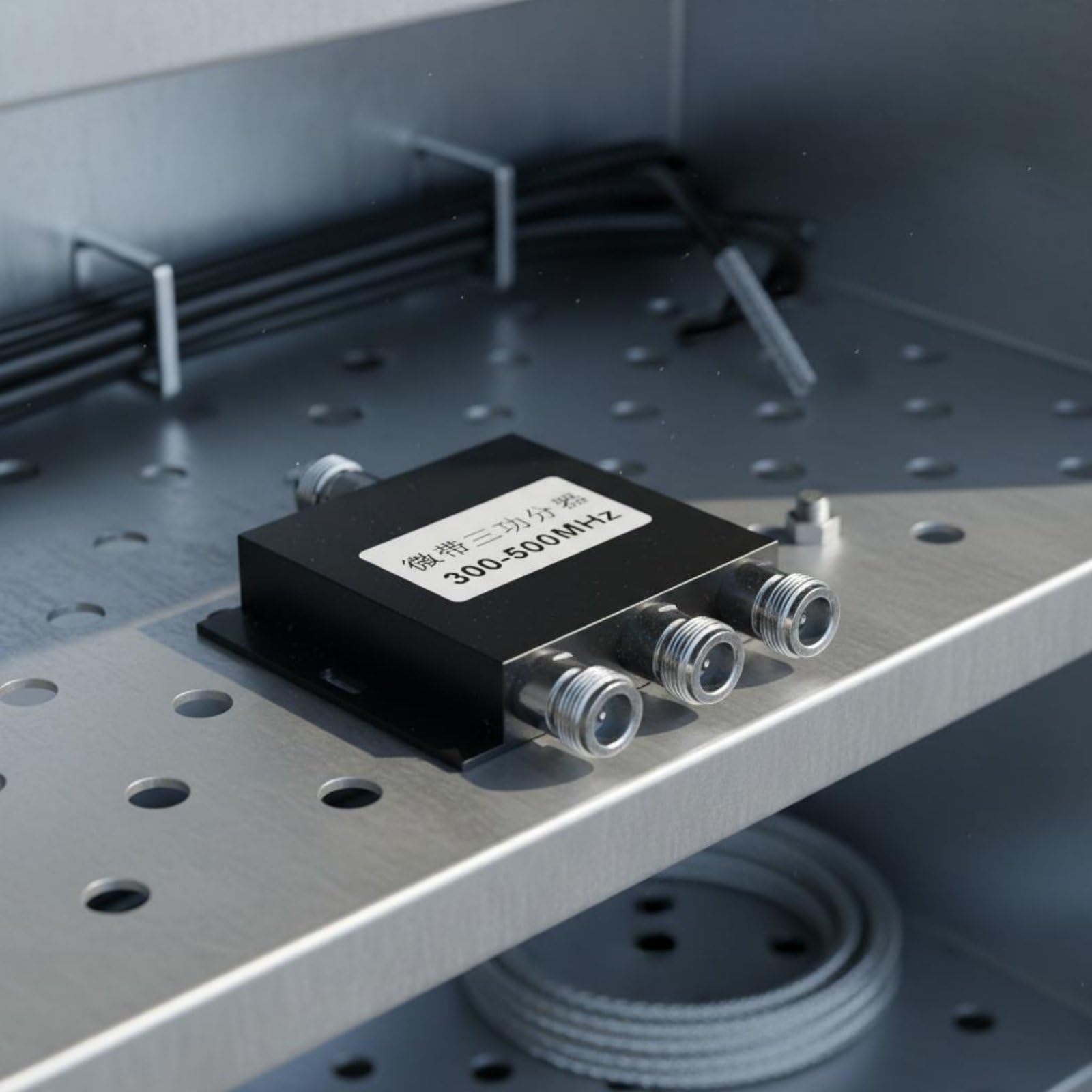 Divisore di Potenza Microstriscia RF Doppia Uscita Separazione Onde Componenti Affidabili Fissaggio Semplice Connessione Universale Adatto per, 1-A-3