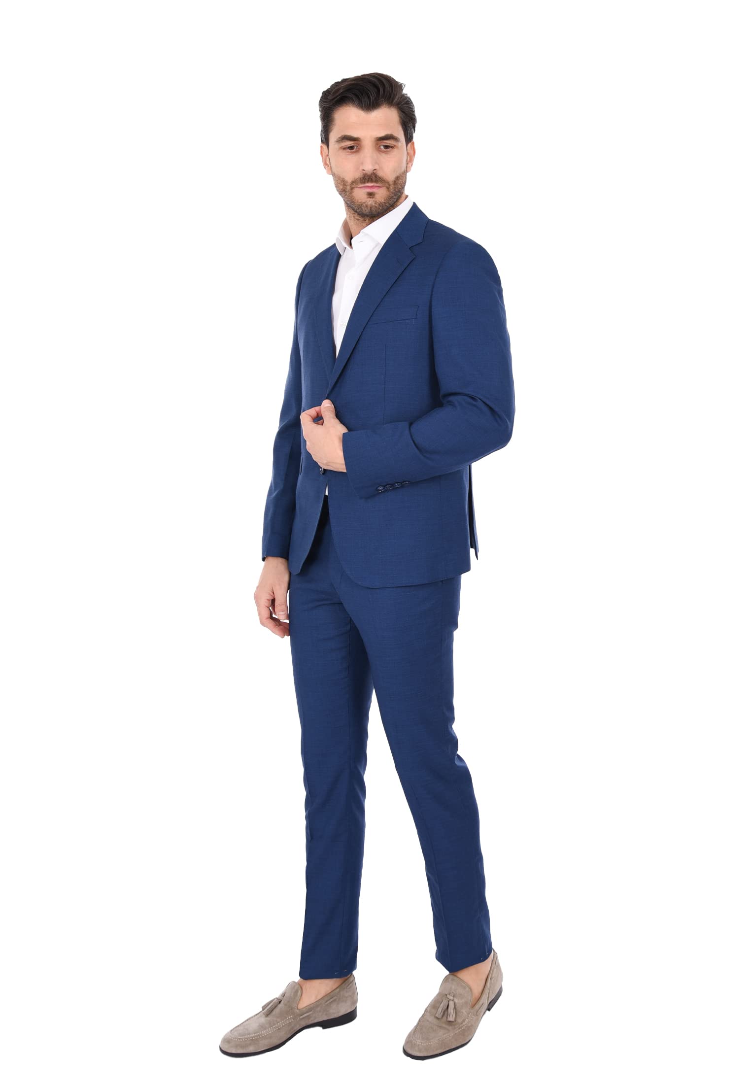 Ciabalù Abito Uomo Elegante Vestito Smoking Sartoriale Cerimonia Slim Fit