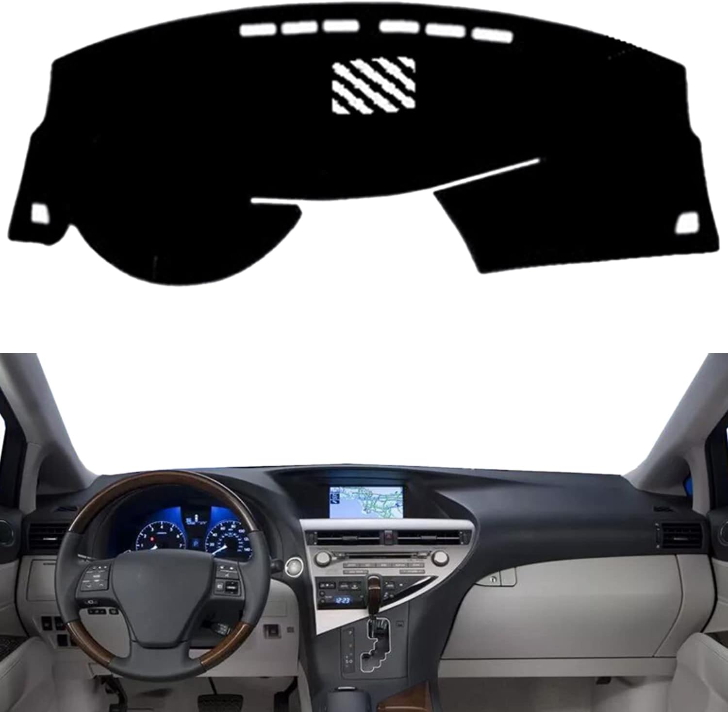 Dash Board Cover Mat Carpet Compatible with Lexus New RX270 RX350 RX450 2009-2014 Left Hand Drive