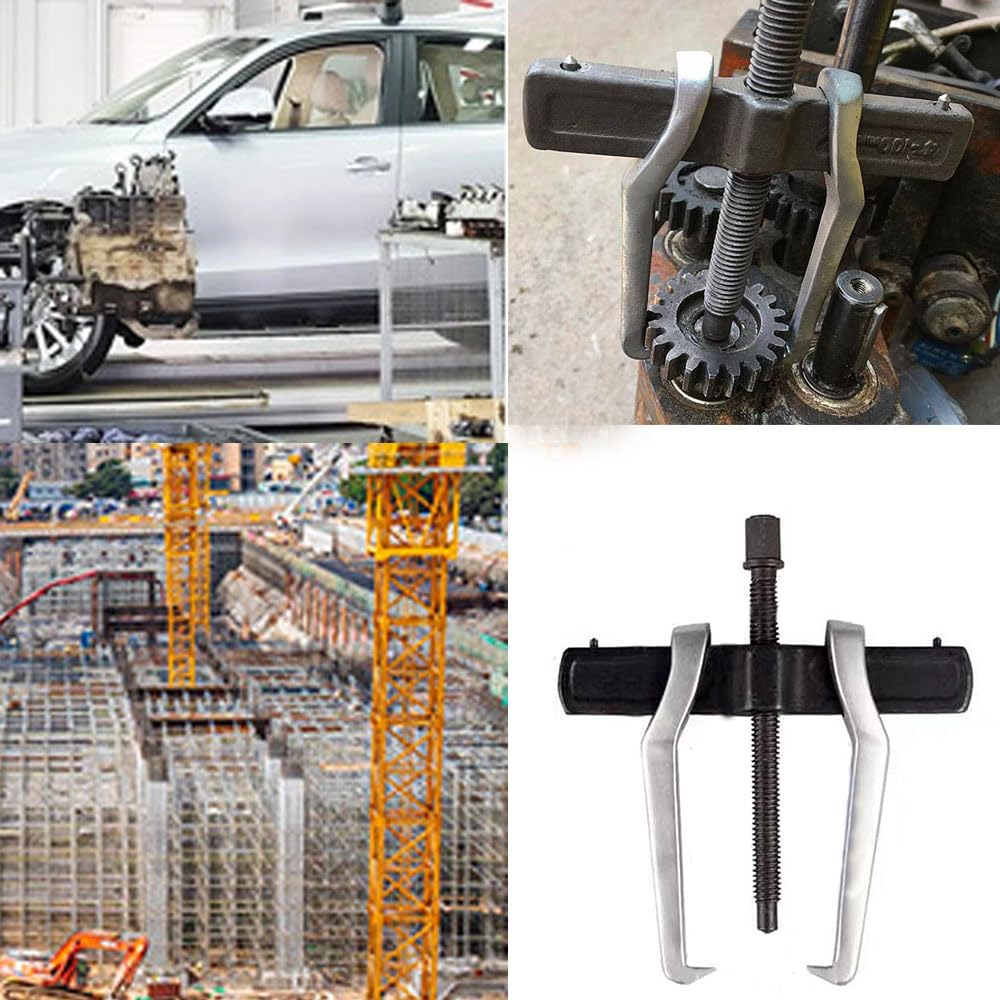 Estrattore a 2 Griffe,Estrattore di velocità Flessibile a 2 Ganasce Strumento di rimozione di Livello Professionale Forniture industriali per Ingranaggi, puleggia e volano per la(4 Pollici)