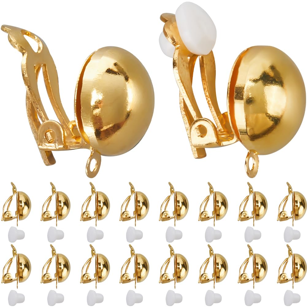 SUNNYCLUE 1 Doos 48 Stuks Oorbel Converters - Clip Op Resultaten, Losse Oorbellen, Siliconen Pads en 24 Stuks Kussens