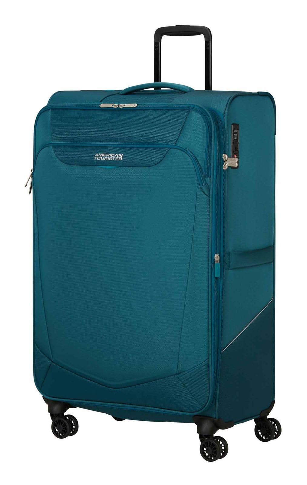 American Tourister Summerride Spinner 80/30 EXP TSA Trolley Totally Teal Azul petróleo