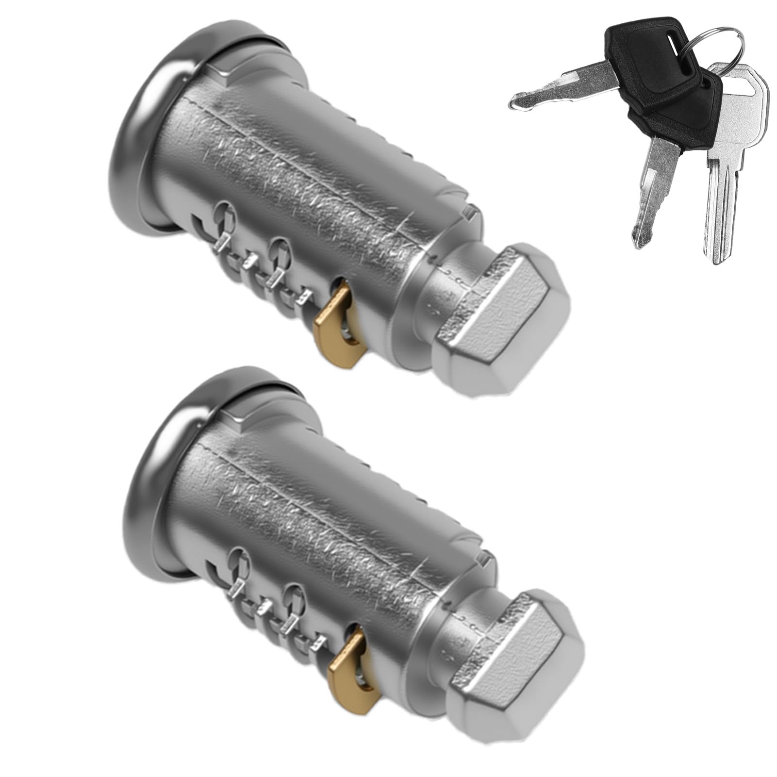 Photo 1 of 2 Pack Lock Cores with Keys Compatible with Thule One-Key System, Lock Cylinder with Key for Bike Rack, Roof Cargo, Ski Rack, Towers (2) (2)