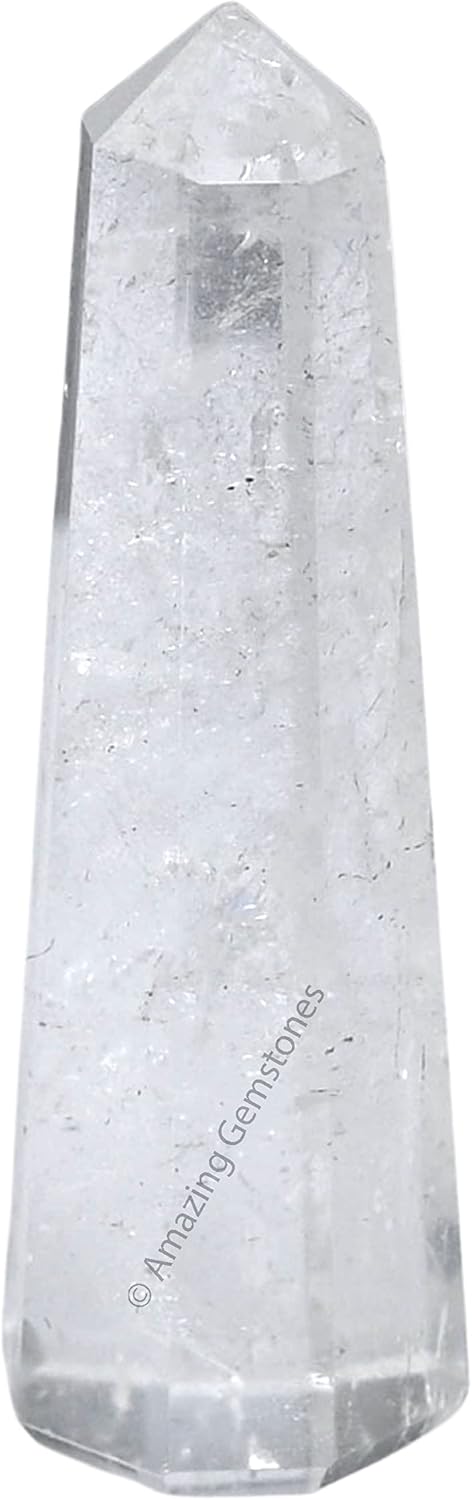 Amazing Gemstone Clear Quartz Crystal Towers ~ Natural Healing Crystal Point Obelisk for Reiki Healing and Crystal Grid (2" to 3" INCH) - Image 3