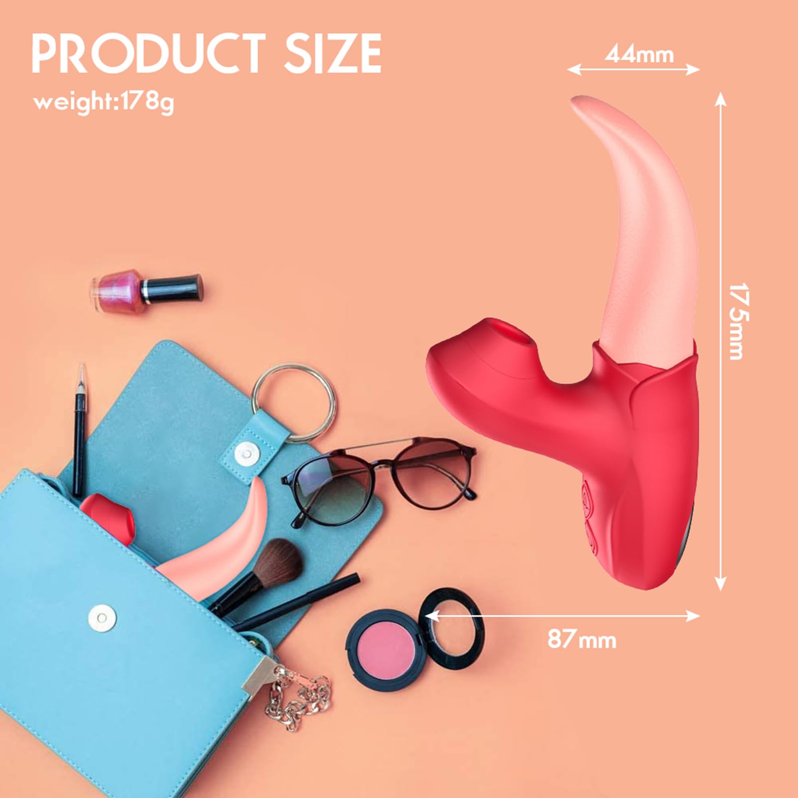 Vibratore di succhiamento giocattoli sessuali per adulti Womens10 Frequenza dinamica femminile giocattoli sessuali Lingua giocattolo per le donne Potenti vibratori di leccatura della lingua