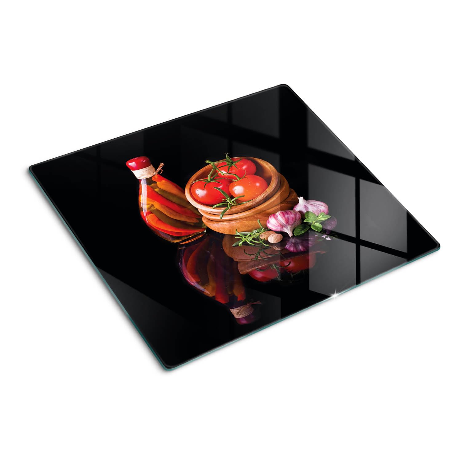 Protège-plan de travail en verre artistique pour sublimer vos préparations culinaires