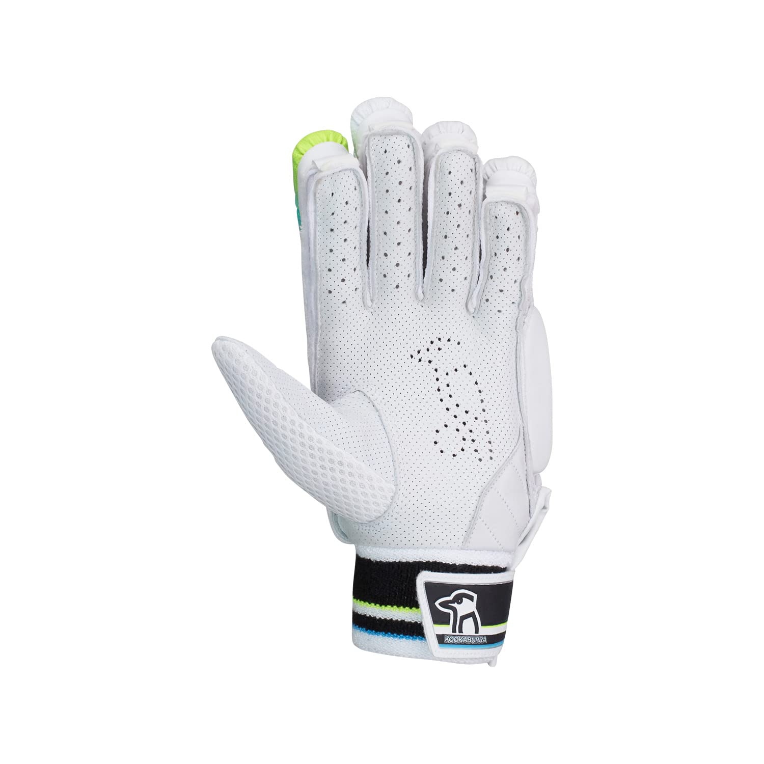 KOOKABURRA Guanti da cricket Rapid 2.1, unisex, colore blu/giallo/bianco, OSA per mano sinistra