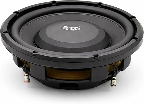 STX Audio STX10SD2-10-Inch Shallow Subwoofer, 1500W Max Power, Dual 2 Ohm Configuration, Ultra Compact Design - Ideal for Limited Spaces