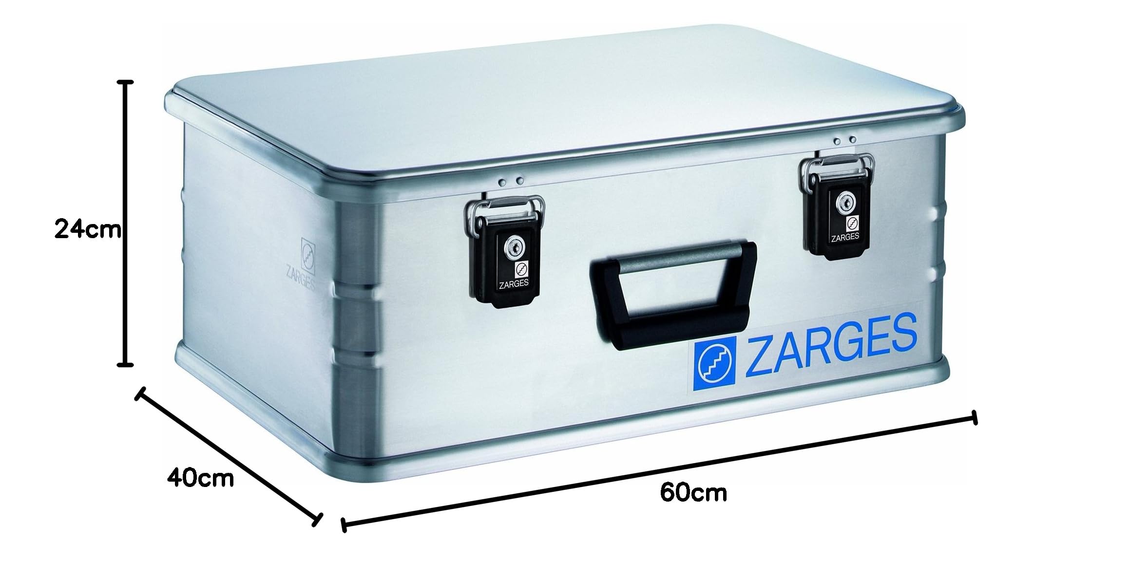Zarges 40861 Mini-Box,42 L | Mini, Inhalt 42 l, Außen-LxBxH 600 x 400 x 240 mm, Gewicht 4 kg