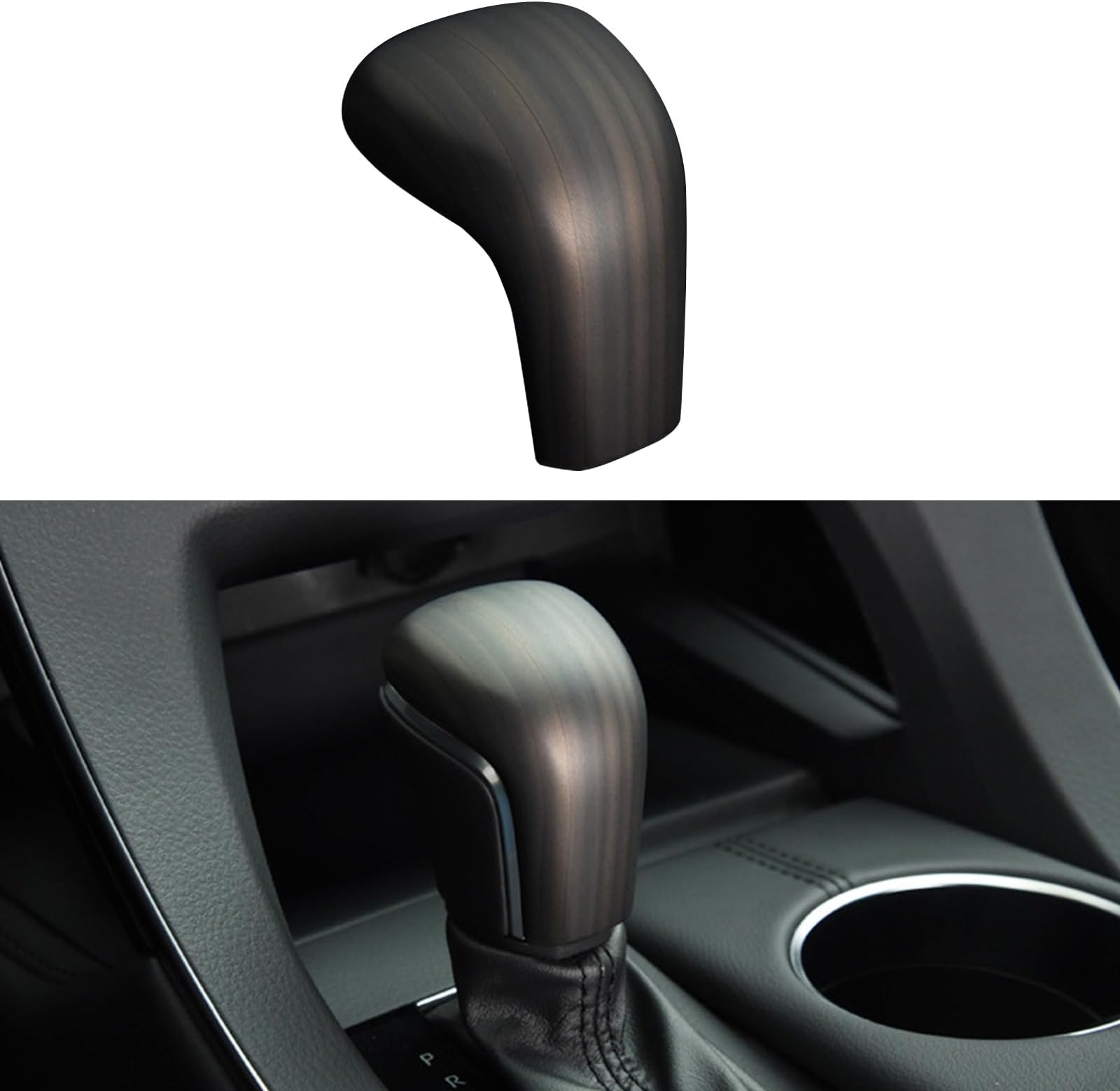 Zurligi Car Auto Gear Shift Knob Cover Trim Compatible With Toyota Camry 2018-2022, Car Gear Shift Knob Head Cover Trim Cap Gear Panel Gears Interior Decoration Sticker