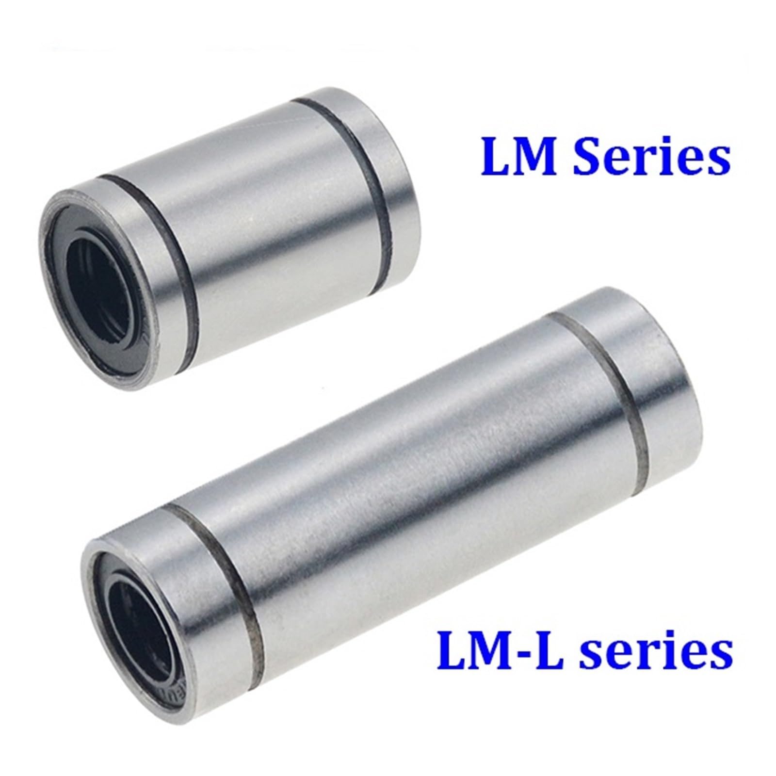 SSIMOO 20 pièces axe optique mouvement coulissant roulement linéaire LM3UU LM4UU LM5UU LM8UU LM8SUU LM13UU roulement linéaire étendu LM5LUU LM6LUU kindly (Color : 20PCS, Size : LM4UU 4x8x12mm)