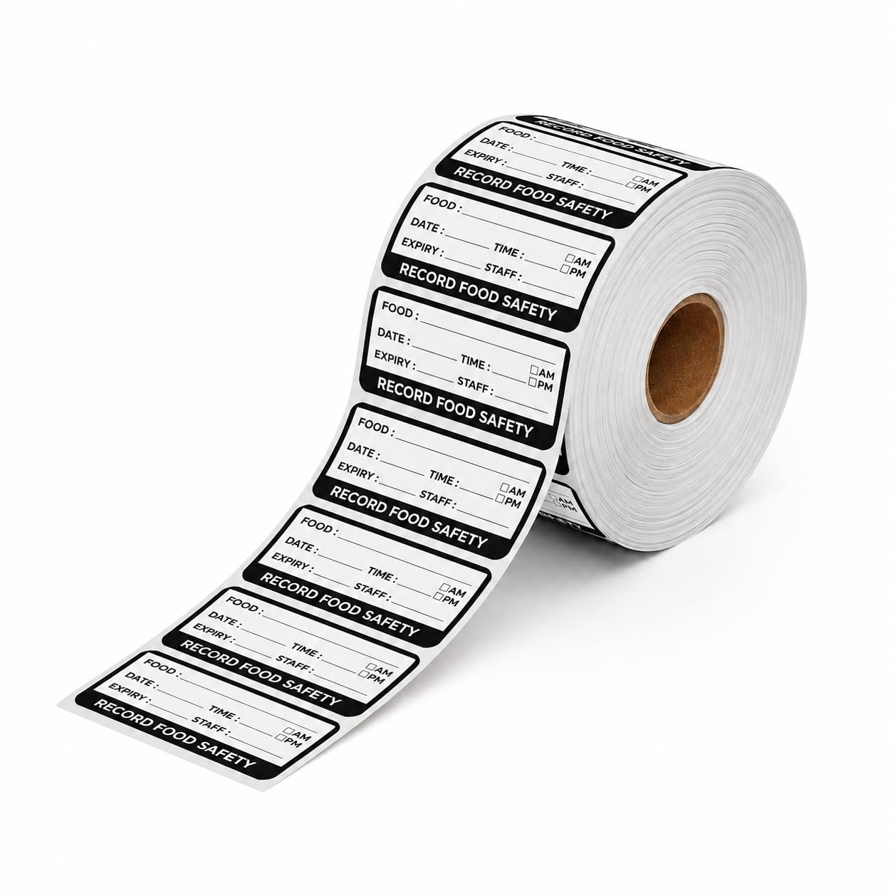 Arrowpack® Self-Adhesive Label Sticker | Roll of 500 White Date Labels for Food Containers, Kitchen Storage & Meal Prep | Easy Peel, Strong Adhesive | 2.5 x 5 cm (Pack of 25)
