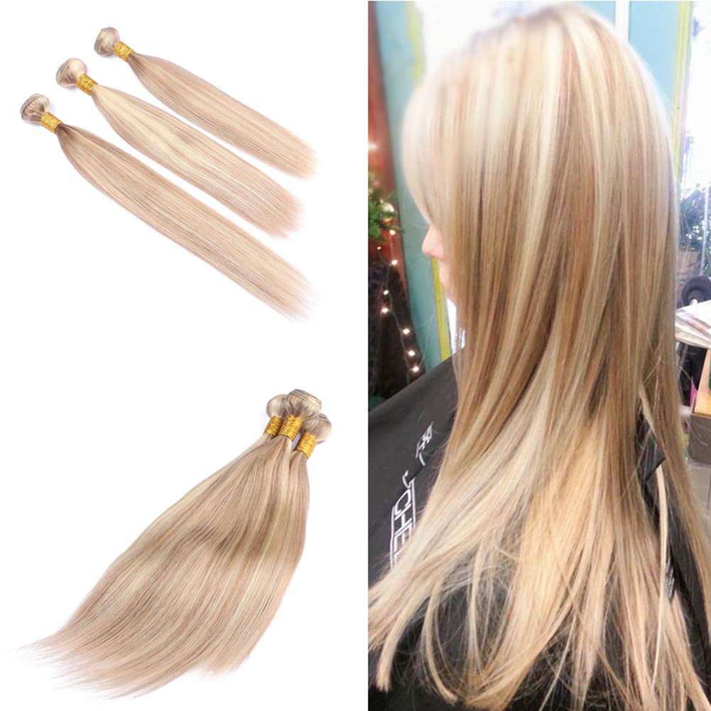 Amazon.com : Cloud Hair Piano Color 27 and 613 Straight Human Hair 3Bundles  Extensions Honey Blonde And Blench Blonde Mix Color Straight Hair Weaves  (18 20 22 inch) : Beauty & Personal Care