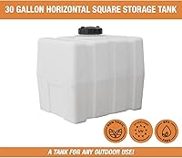 Vista 2 de Romotech Depósito horizontal cuadrado de polietileno.