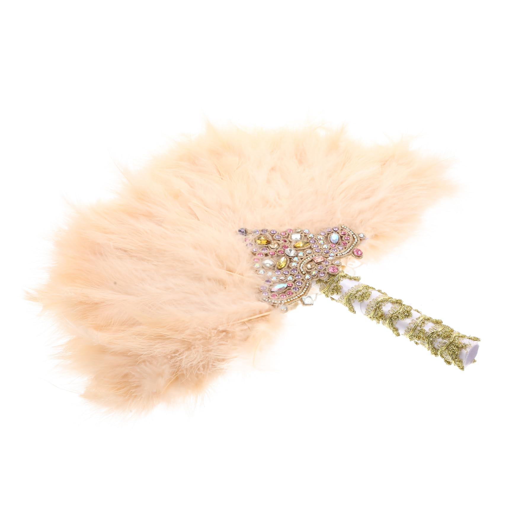 Ventaglio Decorativo Per Matrimonio Con Strass Ventaglio Manuale Elegante Per Sposa e Damigelle Accessorio Fotografico Per Cerimonie Estive e Occasioni Speciali