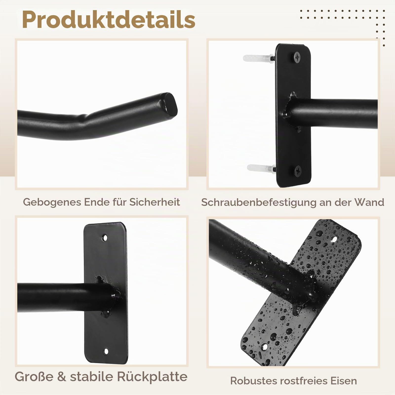 Medizinball Rack, 2 Paar Yoga Ball Racks Gymnastikball Wandhalter Fitness Ball Wandregal für Gym Garage Leiter Wandhalterung Metall Aufbewahrung Wandregal für Basketbälle Volleybälle