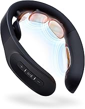Mytrex MT-DRHN21B Medical Device Certified DR. HEAT NECK Black Neck Massager, EMS Neck and Shoulder Stiffness, Father's Day Gift, Present