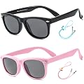 ROCF ROSSINI Unisex-Child Square Flexible Sunglasses Polarized Toddler Sun Glasses Shades UV400 Protection Eyewear for A