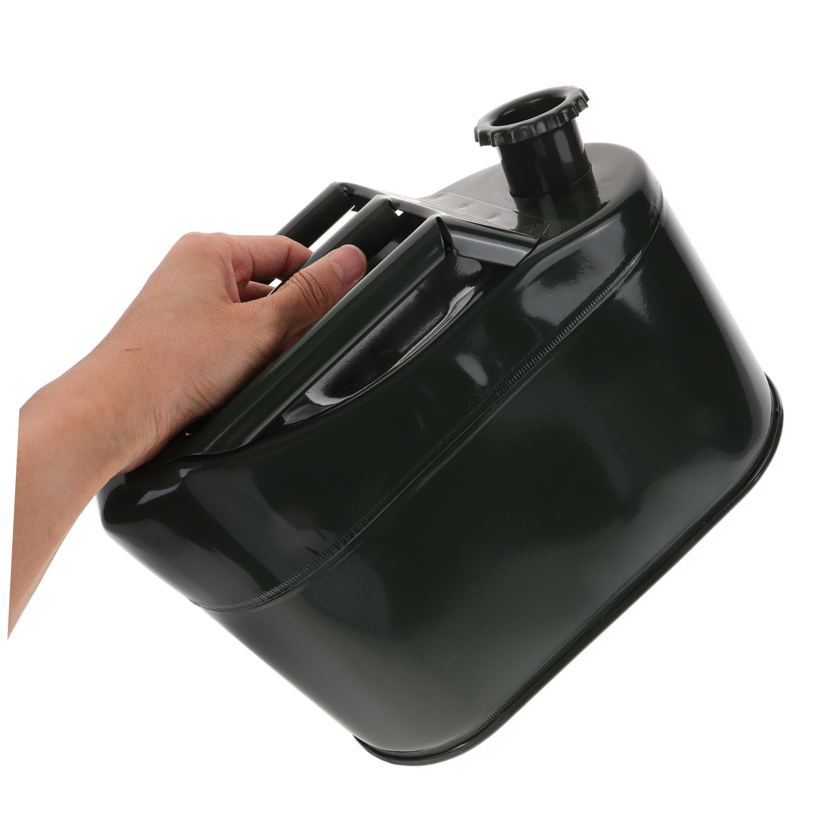 Bidón de Gasolina Portátil 5l de Acero al Carbono, Verde | Transporte Cómodo, Diseño Portátil, Formato Compacto para Reserva de Combustible
