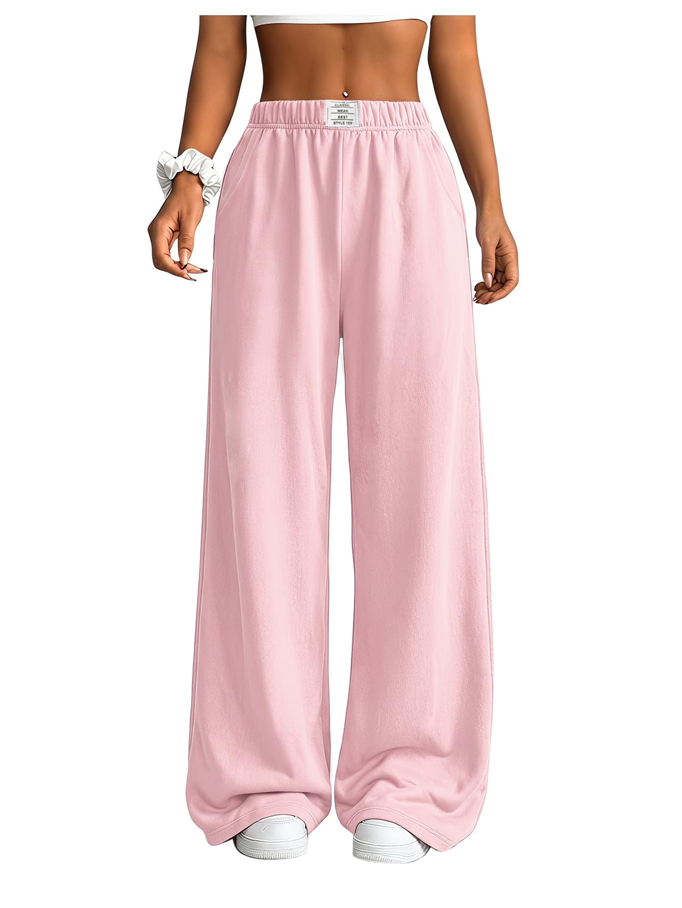 SOLY HUX Girl's Wide Leg Sweatpants Loose Baggy Pants with Pockets