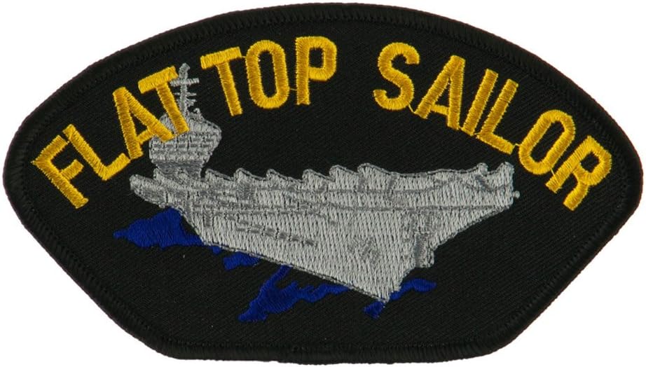 US Navy Fan Large Patch - Flat Top Sailor W03S14F