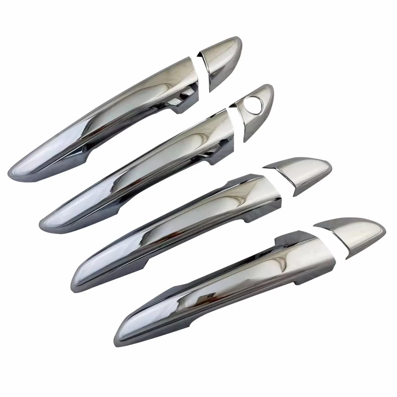 Qdzvalumv No Smart Hole Car Door Handles Cover Shell Compatible With For Sonata 2015-2019 Car Exterior Door Handle Cover Decoration Styling Set(No Smart Hole)