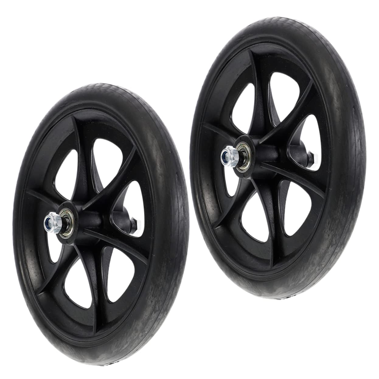 SEWACC 2Pcs Flexible Wheelchair Front Caster Wheels Heavy Duty Replacement Wheel Accessories for Wheelchair Parts Durable and Multipurpose Design